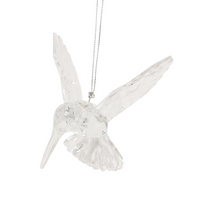 Clear Acrylic Hummingbird Decoration 11cm | Annie Mo's