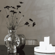Clear Glass Bubble Vase 25cm