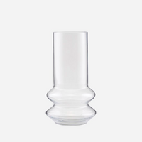Clear Glass Shaped Vase 24cm | Annie Mo's