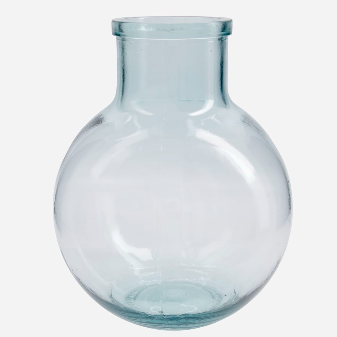 Clear Glass Vase 31cm | Annie Mo's