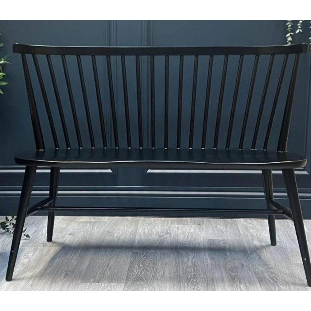 Como Dining Bench 132cm - Black | Annie Mo's