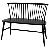 Como Dining Bench 132cm - Black | Annie Mo's