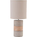 Concrete and Wood Table Lamp with Shade 44cm | Annie Mo's