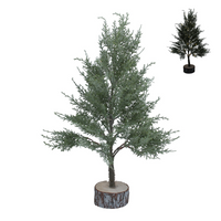 Conifer Tree with LED Lights on Log Base 56cm | Annie Mo's