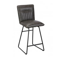 Cooper Dark Grey PU Leather Counter Dining Bar Stool