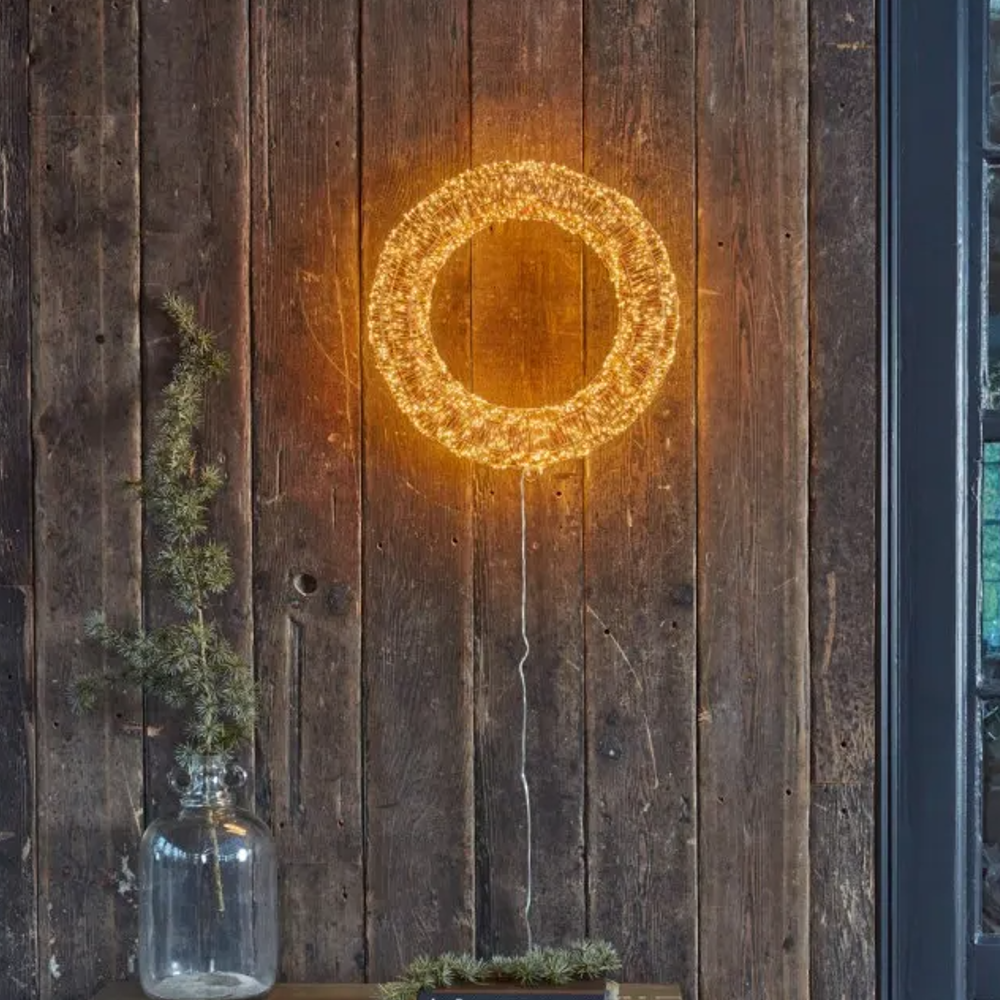 Copper Galaxy Wreath 40cm LED Mains Operated | Annie Mo's