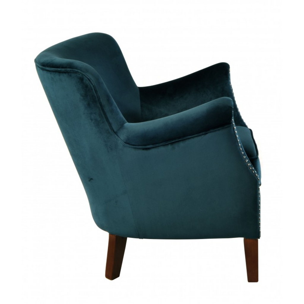 Dark on sale teal armchair