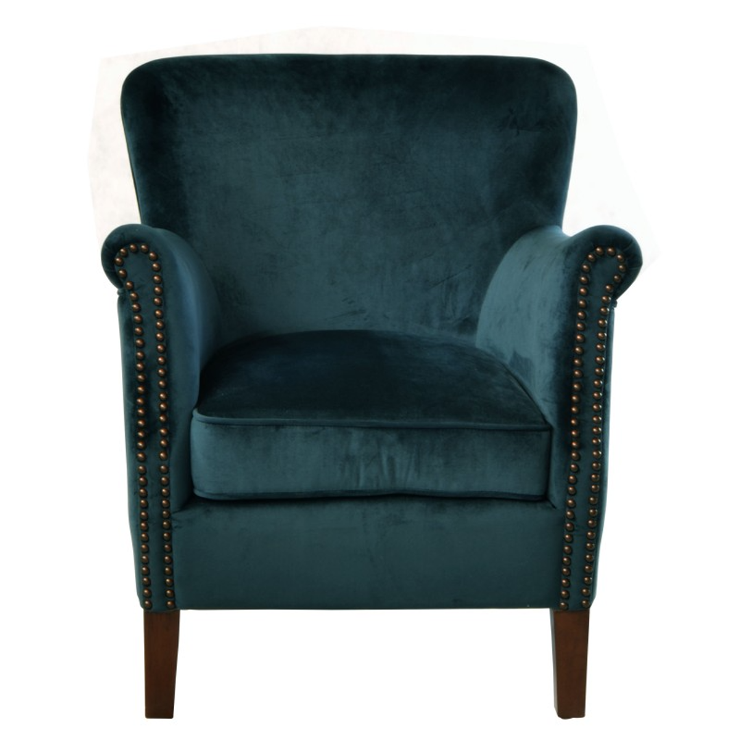 Peacock sales blue armchair
