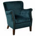 Cromarty Peacock Blue Velvet Armchair