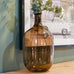 Large Brown Glass Bottle Vase 51cm