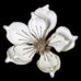 White Magnolia Clip 23cm | Annie Mo's