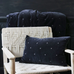 Dark Grey Velvet Criss Cross Throw 220x230cm