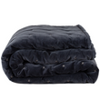 Dark Grey Velvet Criss Cross Throw 220x230cm| Annie Mo's
