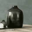 Deep Green Glass Vase 29cm | Annie Mo's