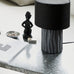 Dinky Cement Lamp with Linen Shade 32cm