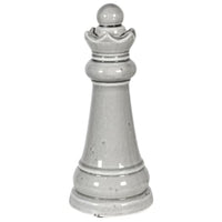 Distressed Light Blue Chess Pieces 26cm King | Annie Mo's