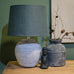 Distressed Stone Effect Lamp with Shade 40cm