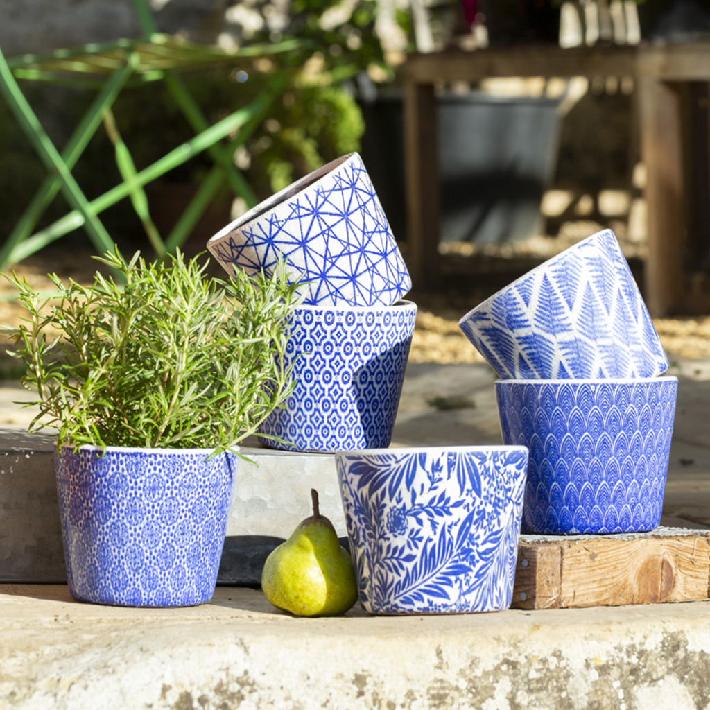 Dutch Style Plant Pots 12x14cm Blue | Annie Mo's