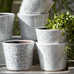 Dutch Style Plant Pots 12x14cm Faded Grey