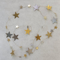 Star Garland Gold and Silver 183cm | Annie Mo's