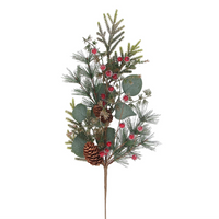 Eucalyptus Fir and Berry Branch 65cm | Annie Mo's