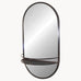 Iron Shelf Mirror 76cm