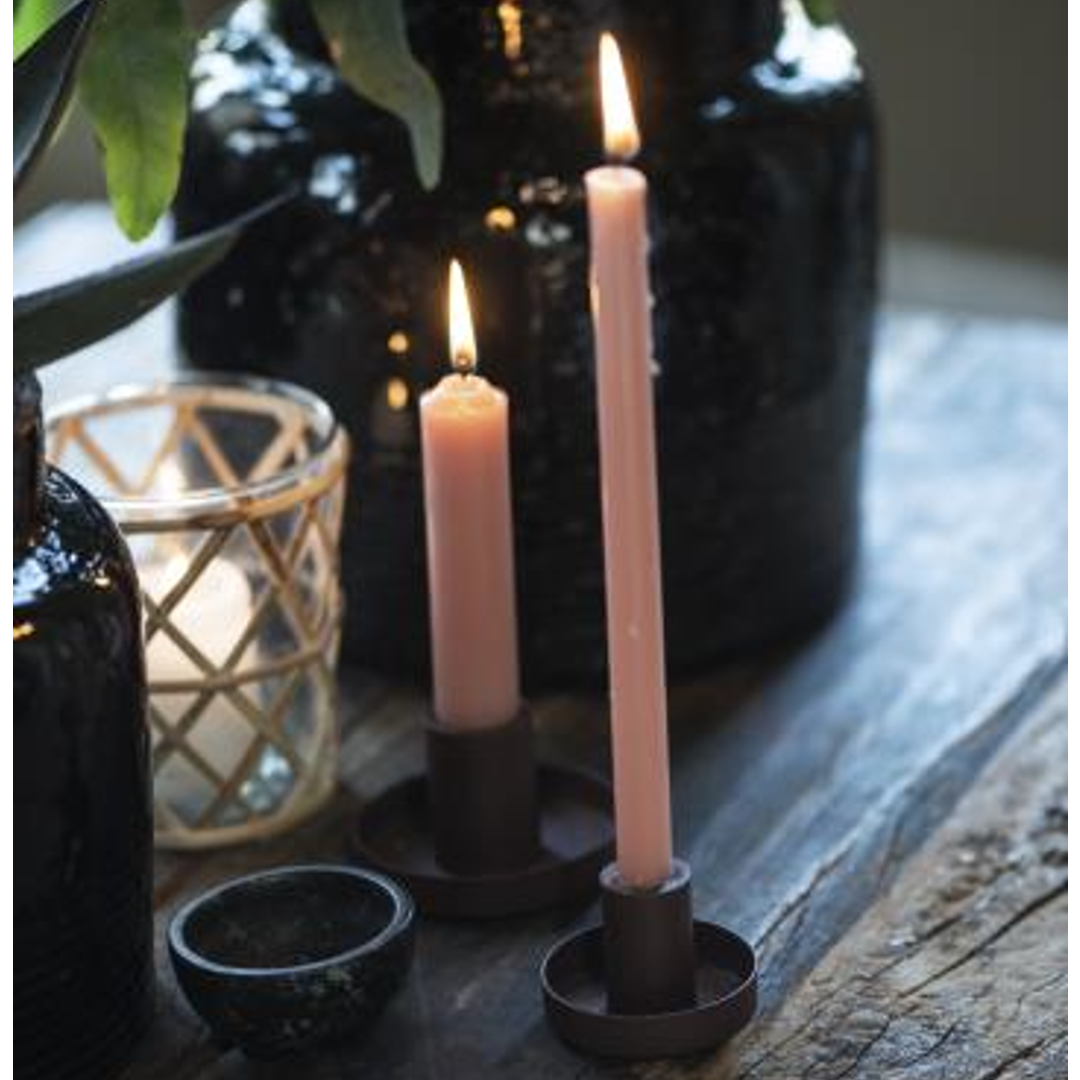Faded Rose Taper Candle 20cm | Annie Mo's