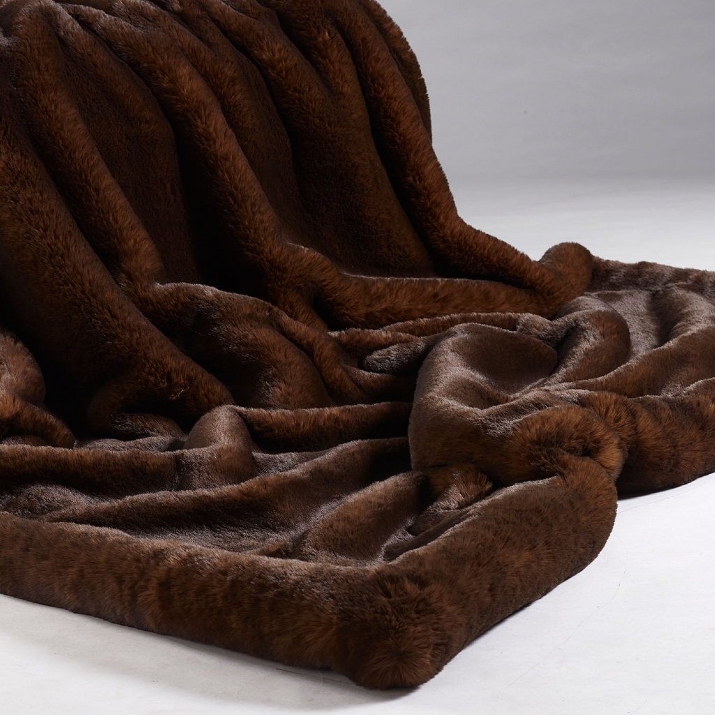 Faux Fur Throws and Cushions - Brown Bear | Annie Mo's