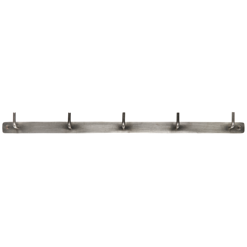 Five Metal Hook Rack - Stainless Steel 50cm | Annie Mo's