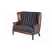 Fluted Back Winged sofa