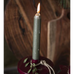 Forest Green Rustic Dinner Candle 18cm