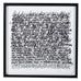 Framed Illegible Scribbles Picture 80cm C