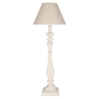 French Grey Lamp with Shade 44cm | Annie Mo's