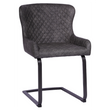 Fusion Cantilever Dining Chair - Grey and Metal | Annie Mo's