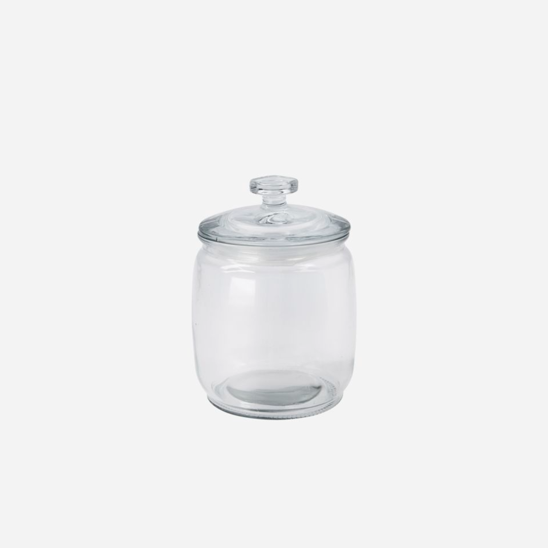 Glass Storage Jars with Glass Lids