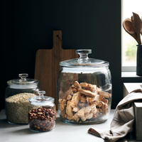 Glass Storage Jars with Glass Lids | Annie Mo's