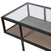 Glass Top Console with Rattan 110cm