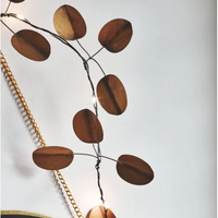 Gold Eucalyptus LED's 180cm - Battery Operated | Annie Mo's