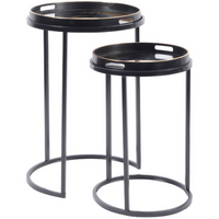 Golden Swirl Nesting Tables 59cm | Annie Mo's