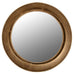 Golden Hammered Rim Round Wall Mirror 100cm | Annie Mo's B