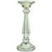 Green Glass Candlestick 24cm | Annie Mo's
