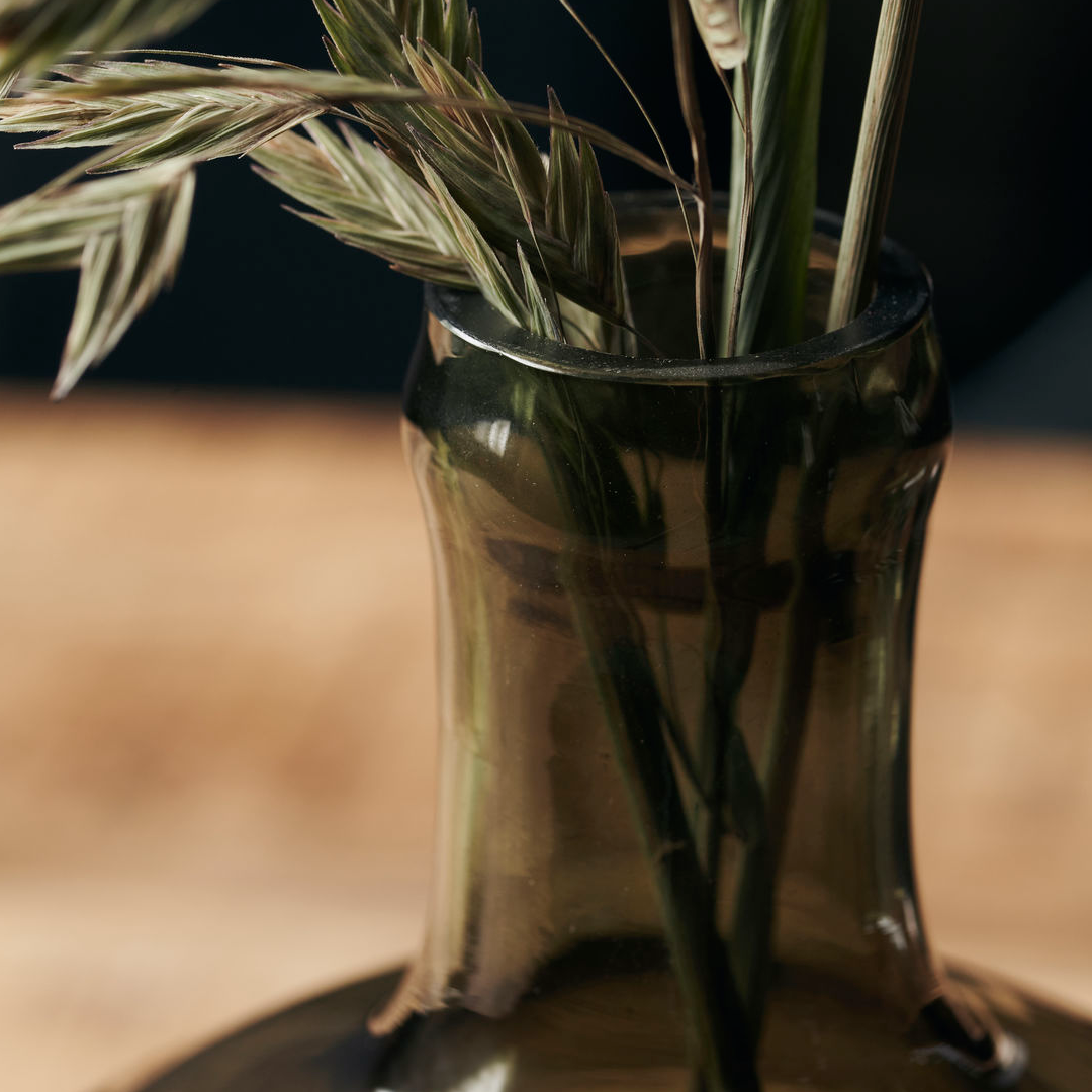 Green Glass Vase 31cm