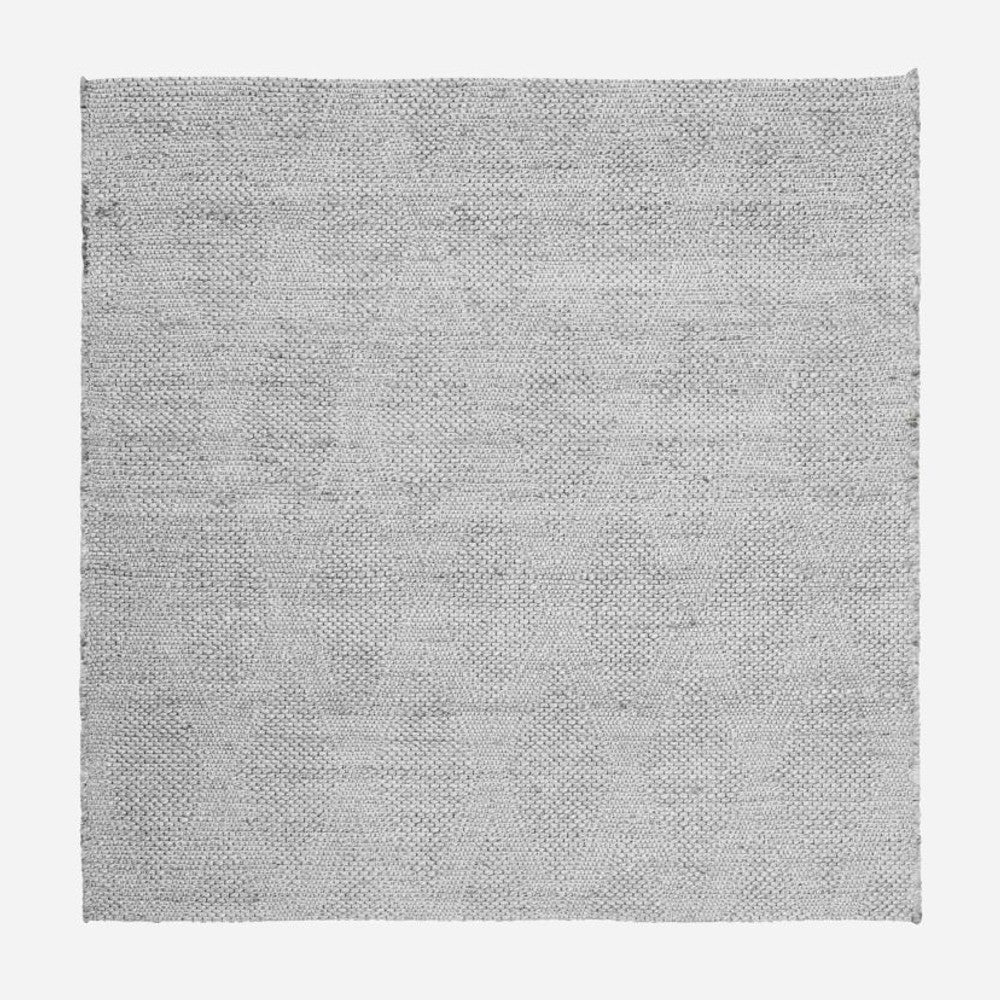 Grey Jute and Cotton Square Rug 180 x 180cm | Annie Mo's