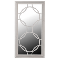 Grey Lattice Circles Mirror 149cm | Annie Mo's