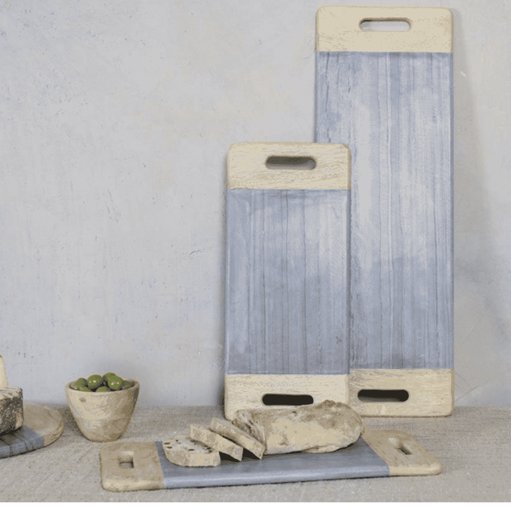 Grey Marble Platter Board 40cm | Annie Mo's