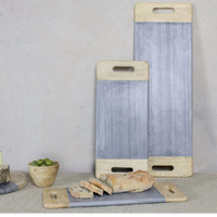 Grey Marble Platter Board 40cm | Annie Mo's