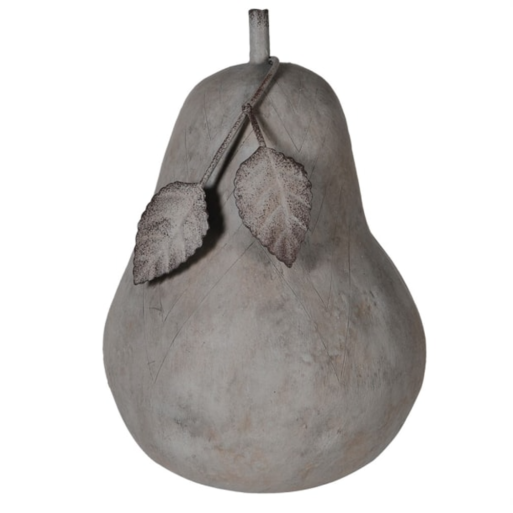 Grey Pear Ornament 23cm | Annie Mo's