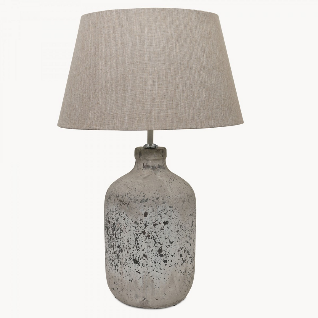 Grey Stone Lamp with Gravel Shade 63cm | Annie Mo's
