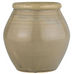 Grooved Pot with Crackle Glaze Finish 20cm