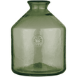 Handblown Green Glass Bottle Vases - Size Choice